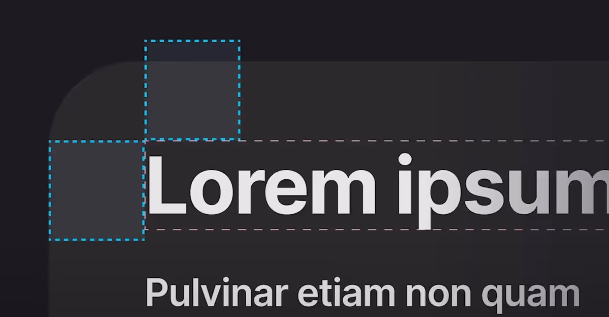 Card layout with consistently aligned titles